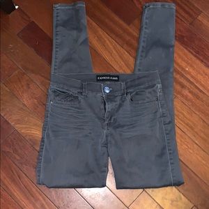 Express grey skinny jeans
